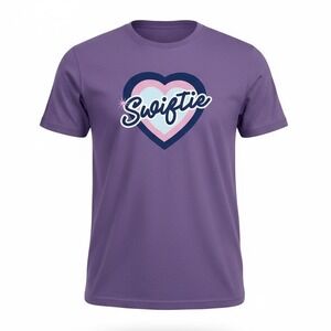 Taylor Swift "Swiftie" Graphic Tee‎ Purple Youth Large